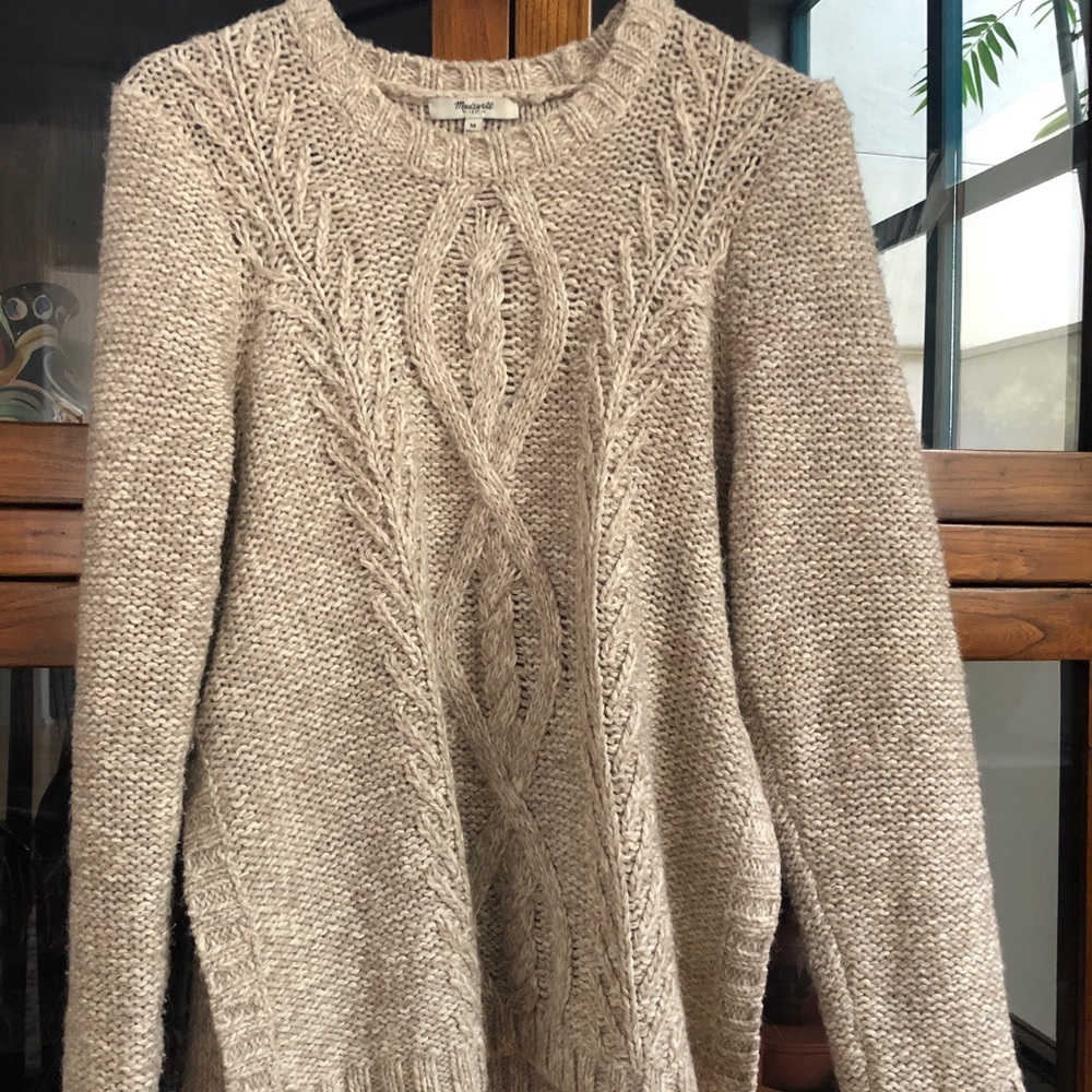 Madewell cable knit sweater